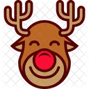 Christmas Reindeer Sled Icon