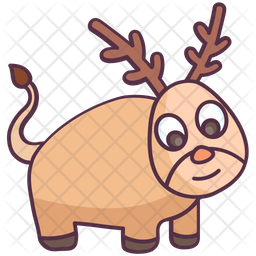 Download Free Reindeer Icon Of Colored Outline Style Available In Svg Png Eps Ai Icon Fonts