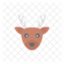 Reindeer Christmas Animal Icon