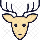 Reindeer Animal Reindeer Head Icon