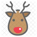 Christmas Color Deer Icon