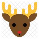 Reindeer Christmas Animal Icon
