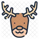 Reindeer Sign Xmas Icon