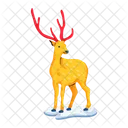 Antlers Animal Reindeer Rangifer Tarandus Icon