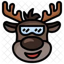 Reindeer Cool Cool Season Icône