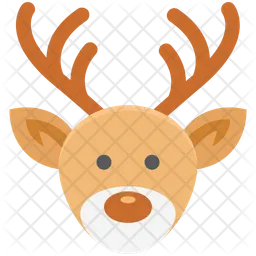 Reindeer face  Icon