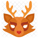 Reindeer Face Mask  Icon