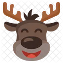 Reindeer Happy Happy Winter Icon