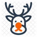 Reindeer Santa Sleigh Icon