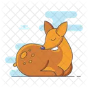 Doe Reindeer Wildlife Icon