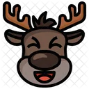 Reindeer Laughing Laughing Deer Icon