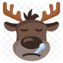 Reindeer Sick Deer Sick Icon