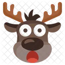 Reindeer Surprised Surprised Reindeer Icon