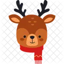 Reindeer Winter Holidays Icon