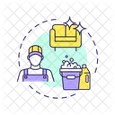 Schlanker Wahlen Hausmeister Symbol