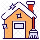Das Haus putzen  Symbol
