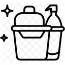 Reinigungsmittel Putzeimer Reinigungsprodukte Symbol
