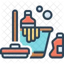 Mittel Zur Reinigung Reinigung Hygiene Symbol