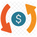 Reinvestimento Reciclagem Dinheiro Ícone