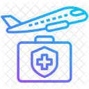 Reisen Flugzeuge Medizin Symbol