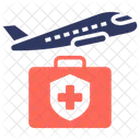 Reisen Flugzeuge Medizin Symbol