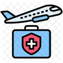 Reisen Flugzeuge Medizin Symbol