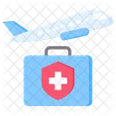 Reisen Flugzeuge Medizin Symbol