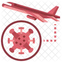 Reisen Flug Verbot Symbol