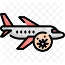 Flugzeug Flugzeug Virus Symbol