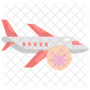 Flugzeug Flugzeug Virus Symbol