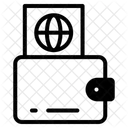 Reisebrieftasche Symbol