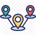 Verteilung GPS Standort PIN Icon