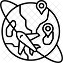 Reisen Flugzeug Flugzeug Symbol