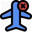 Verboten Fliegen Flugzeug Symbol