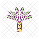 Reisender Palme Pflanze Symbol