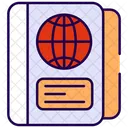 Reisepass Reise Visum Symbol