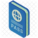 Reisepass Isometrisch Symbol