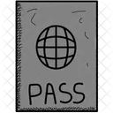 Flughafen Pass Reisepass Icon