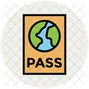 Reisepass Welt Visum Icon