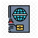 Reisepass Biometrie Fingerabdruck Symbol