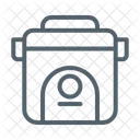 Elektronik Reiskocher Kuche Symbol