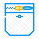 Reißverschlussfach  Symbol