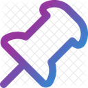 Reisszwecke Sicherheitsnadel Schulmaterial Symbol