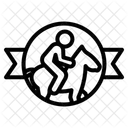 Pferde Reiten Symbol