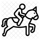 Pferde Reiten Symbol