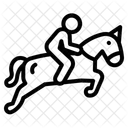 Pferde Reiten Symbol