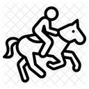 Pferde Reiten Symbol