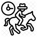 Pferde Reiten Symbol