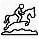 Pferde Reiten Symbol