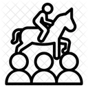 Pferde Reiten Symbol